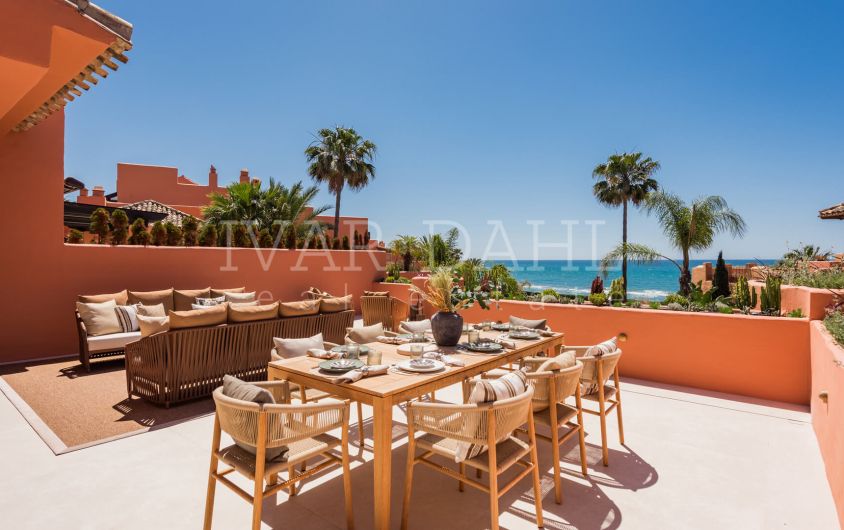 Luxurious Frontline Beach Duplex Penthouse in La Morera, Marbella