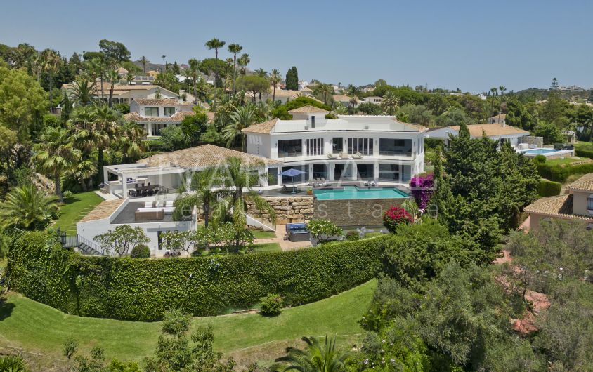 SPECTACULAR 7-BEDROOM MODERN MANSION WITH PANORAMIC SEA VIEWS, HACIENDA LAS CHAPAS, MARBELLA