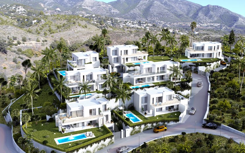 Unique development of exclusive four-bedroom villas boasting spectacular views