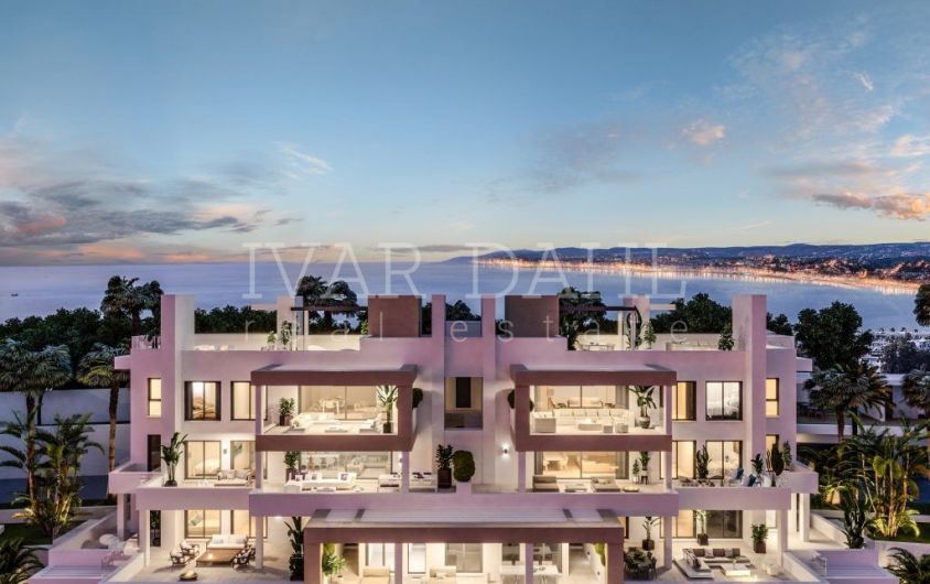 Moderna lägenheter med havsutsikt till salu i Estepona