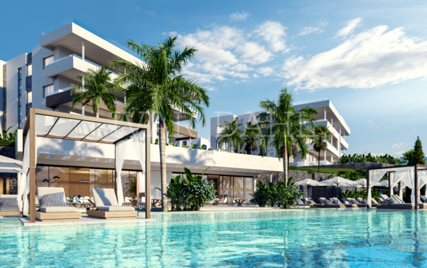 Neubau, apartment mit Meer- und Golfblick in Marbella Osten