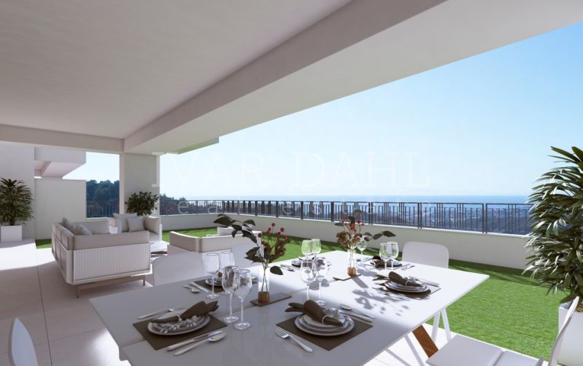 Nuevo apartamento de 3 dormitorios en venta en plena naturaleza de Istan, Marbella