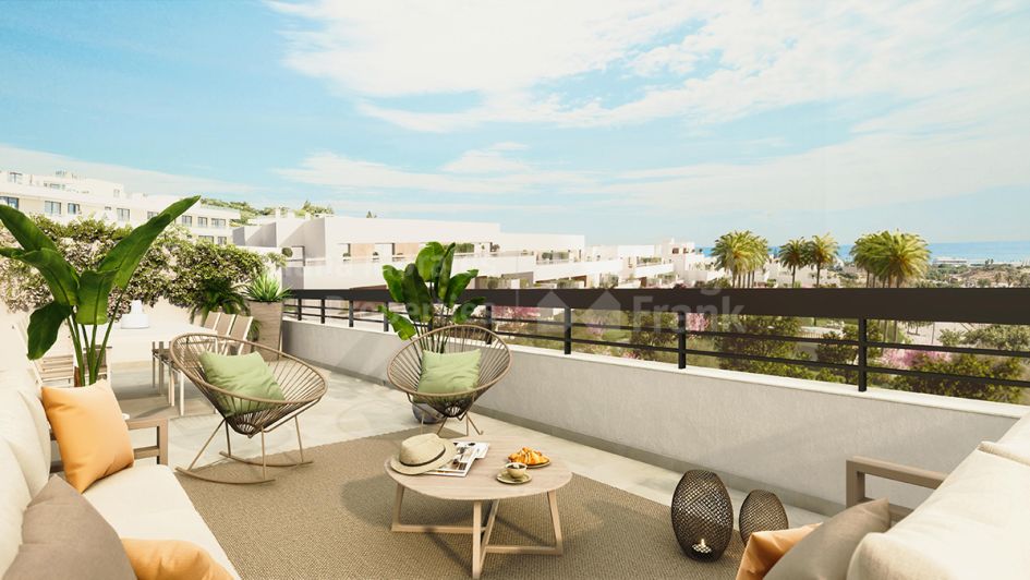 Estepona Ouest, Nouvel appartement de deux chambres à 300 mètres de la plage