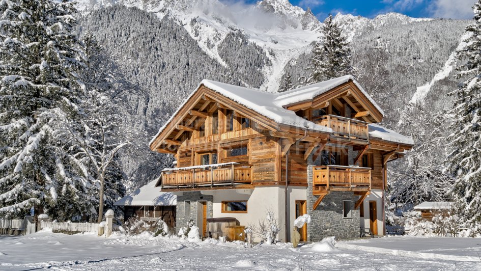 Chamonix-Mont-Blanc, Chalet moderne avec vue sur le Mont Blanc