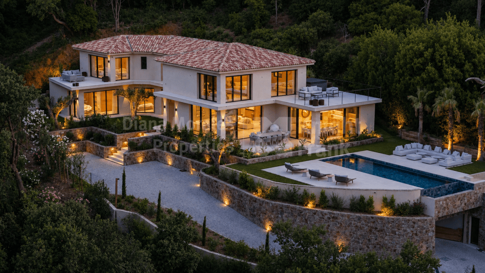 Gassin, New Villa with Panoramic Views over the Saint Tropez Bay
