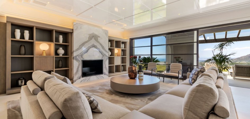 Interior of a luxury home in Marbella