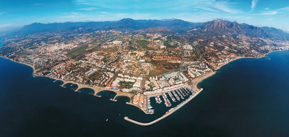 Marbella coast line