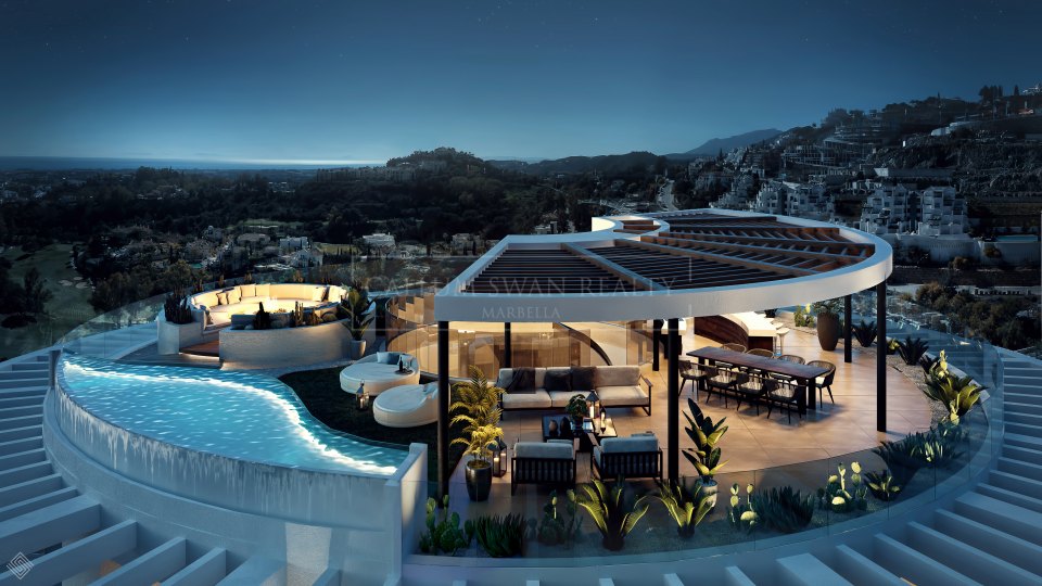 Benahavis, Penthouse unique avec vue panoramique sur la mer