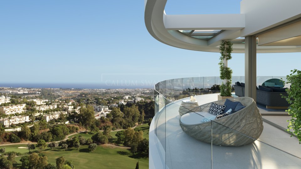 Benahavis, Penthouse unique avec vue panoramique sur la mer