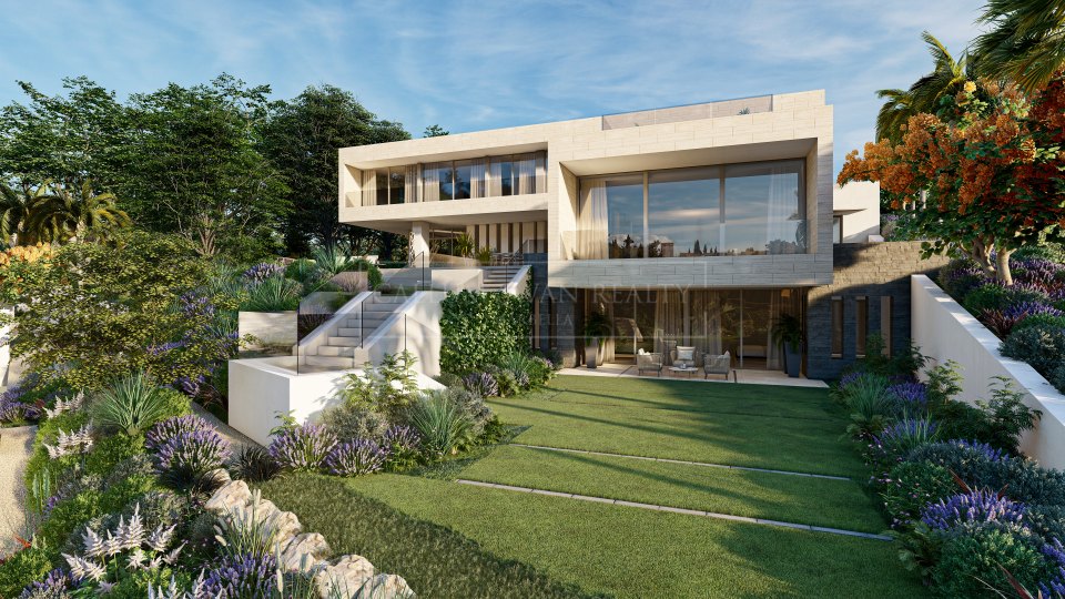 Marbella Golden Mile, Stunning modern project of a villa in Cascada de Camojan