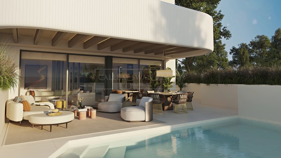 Marbella Est, Magnifique complexe neuf de luxe en bord de plage en première ligne