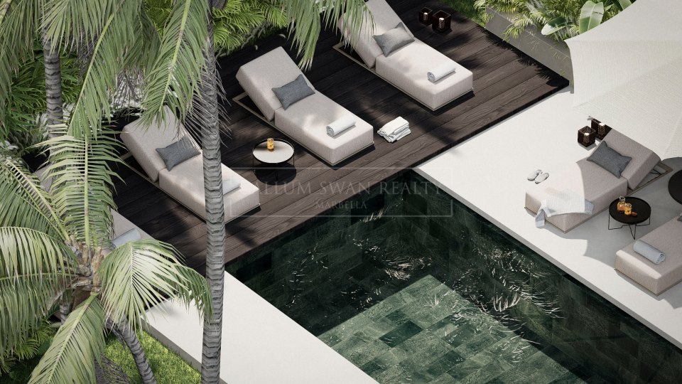 Nueva Andalucia, Villa moderna en construcción en el Valle del Golf de Nueva Andalucía