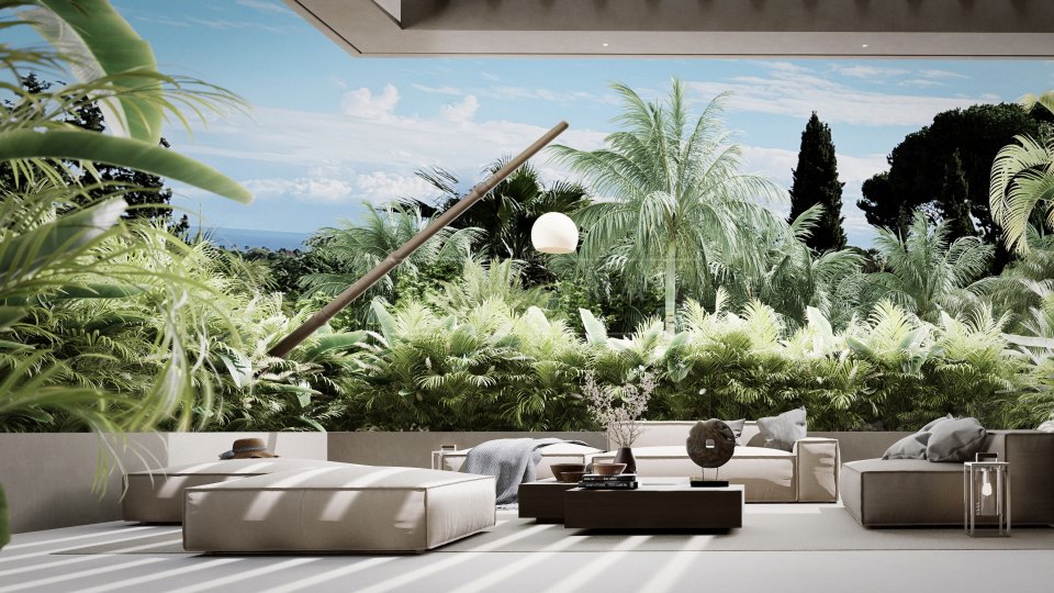 Nueva Andalucia, Villa moderna en construcción en el Valle del Golf de Nueva Andalucía