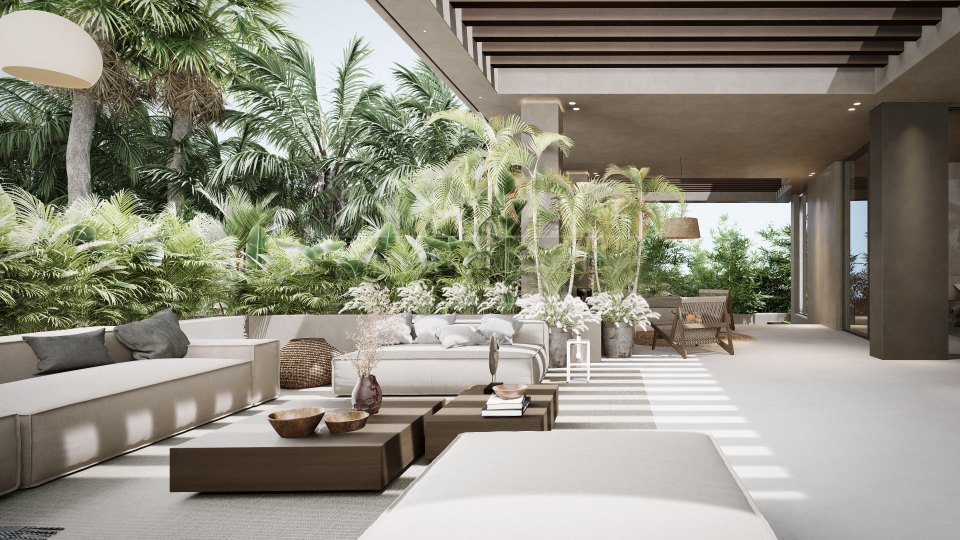 Nueva Andalucia, Villa moderna en construcción en el Valle del Golf de Nueva Andalucía