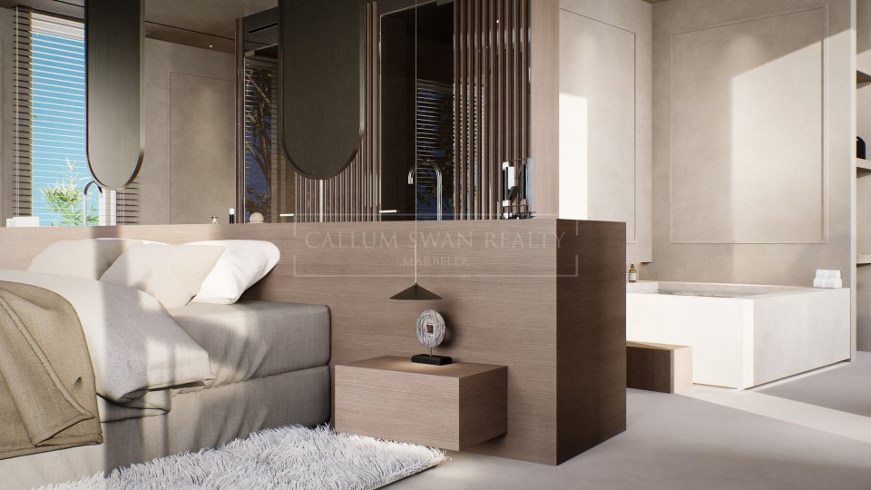 Nueva Andalucia, Villa moderna en construcción en el Valle del Golf de Nueva Andalucía