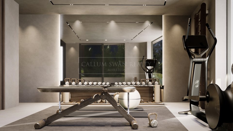 Nueva Andalucia, Villa moderna en construcción en el Valle del Golf de Nueva Andalucía