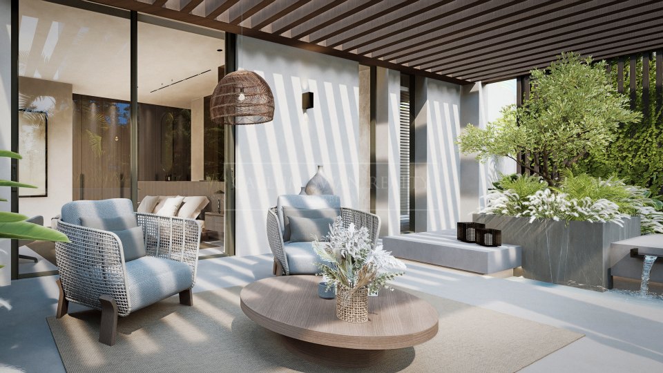 Nueva Andalucia, Villa moderna en construcción en el Valle del Golf de Nueva Andalucía