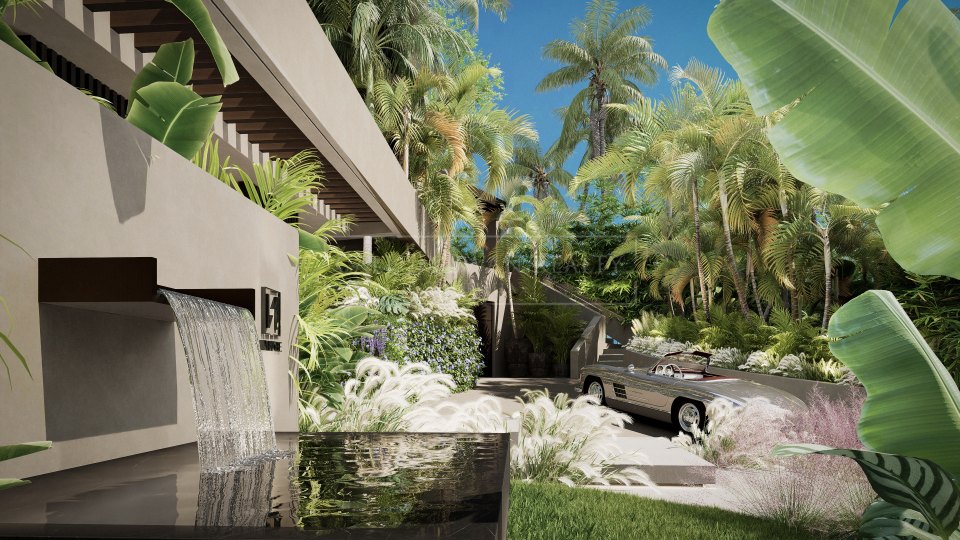 Nueva Andalucia, Villa moderna en construcción en el Valle del Golf de Nueva Andalucía