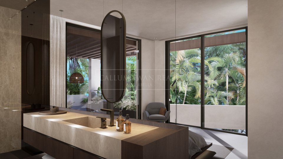 Nueva Andalucia, Villa moderna en construcción en el Valle del Golf de Nueva Andalucía