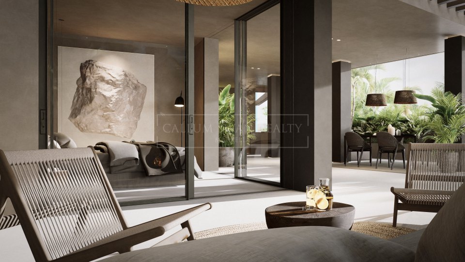 Nueva Andalucia, Villa moderna en construcción en el Valle del Golf de Nueva Andalucía