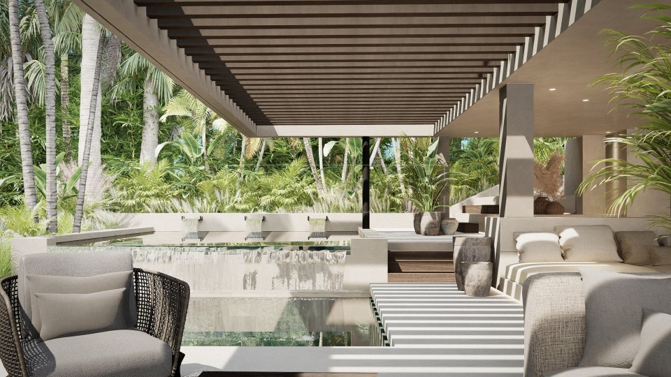 Nueva Andalucia, Villa moderna en construcción en el Valle del Golf de Nueva Andalucía