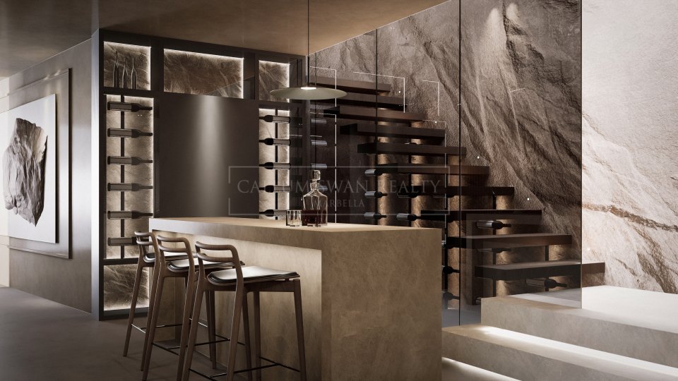 Nueva Andalucia, Villa moderna en construcción en el Valle del Golf de Nueva Andalucía