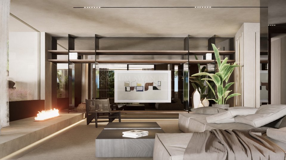 Nueva Andalucia, Villa moderna en construcción en el Valle del Golf de Nueva Andalucía