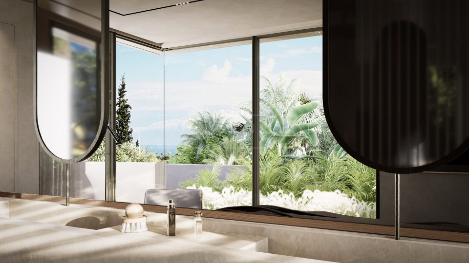 Nueva Andalucia, Villa moderna en construcción en el Valle del Golf de Nueva Andalucía