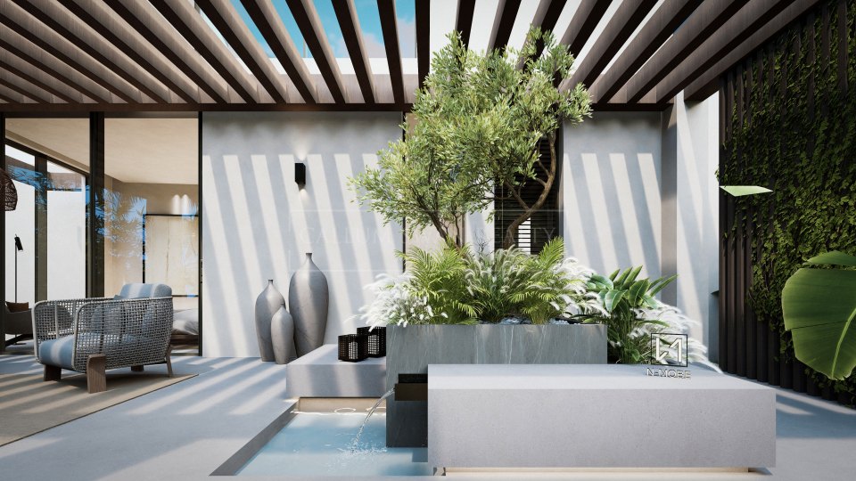 Nueva Andalucia, Villa moderna en construcción en el Valle del Golf de Nueva Andalucía