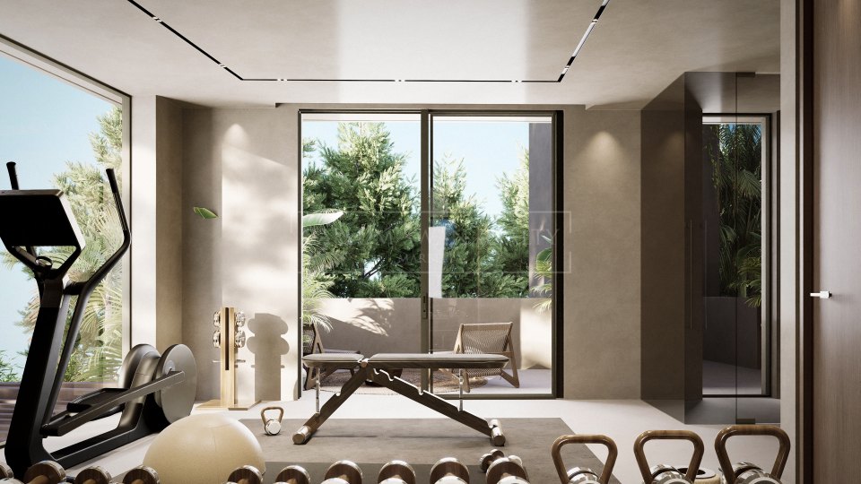 Nueva Andalucia, Villa moderna en construcción en el Valle del Golf de Nueva Andalucía