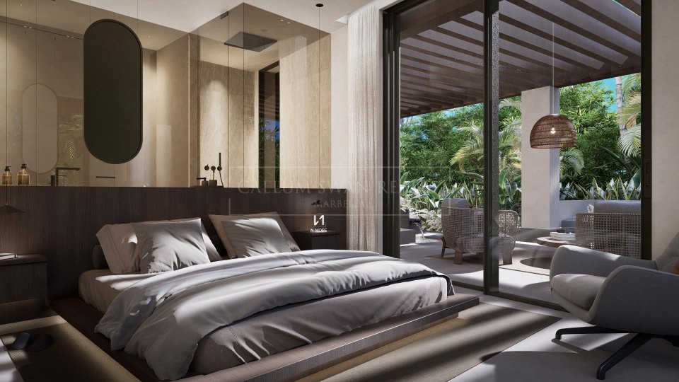 Nueva Andalucia, Villa moderna en construcción en el Valle del Golf de Nueva Andalucía