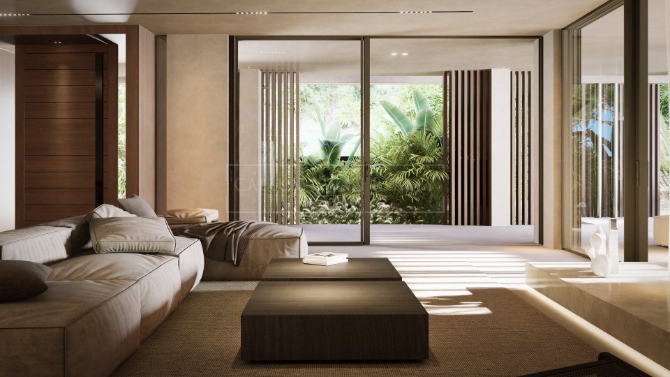 Nueva Andalucia, Villa moderna en construcción en el Valle del Golf de Nueva Andalucía