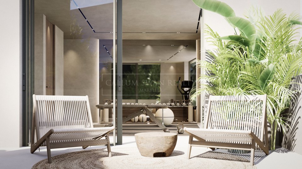 Nueva Andalucia, Villa moderna en construcción en el Valle del Golf de Nueva Andalucía