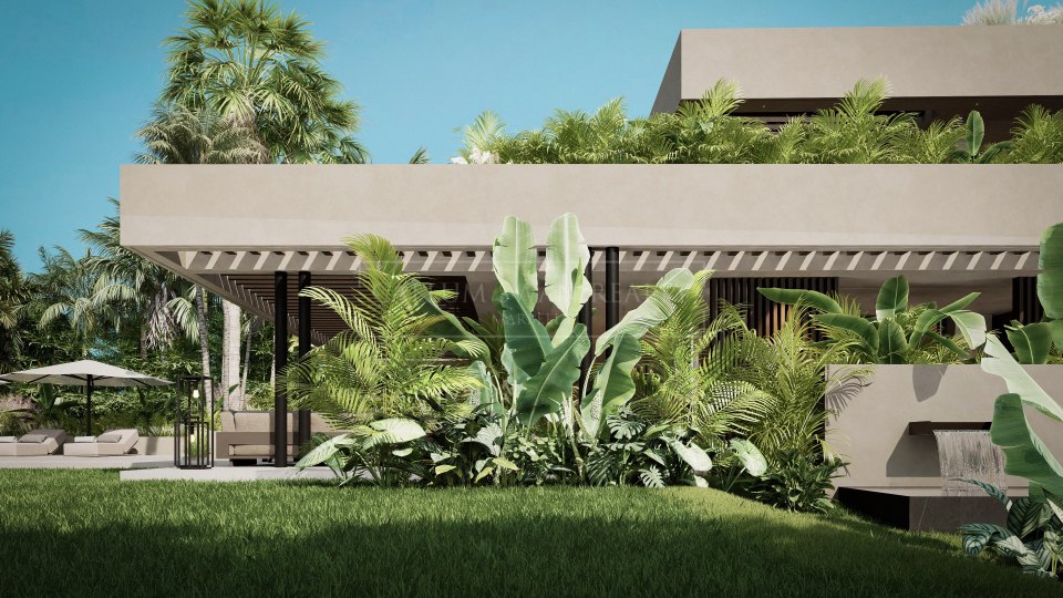 Nueva Andalucia, Villa moderna en construcción en el Valle del Golf de Nueva Andalucía