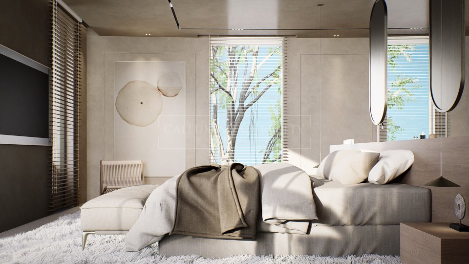 Nueva Andalucia, Villa moderna en construcción en el Valle del Golf de Nueva Andalucía