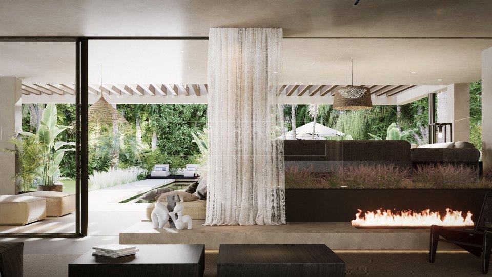 Nueva Andalucia, Villa moderna en construcción en el Valle del Golf de Nueva Andalucía