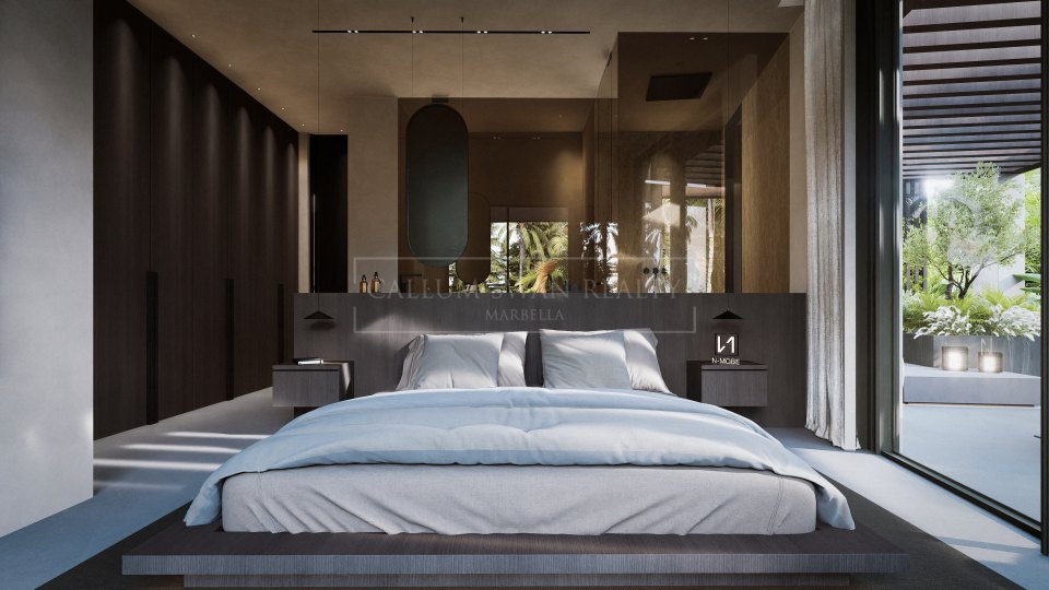 Nueva Andalucia, Villa moderna en construcción en el Valle del Golf de Nueva Andalucía