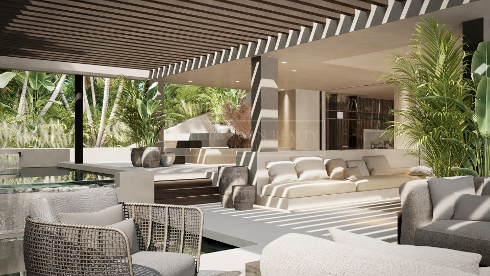 Nueva Andalucia, Villa moderna en construcción en el Valle del Golf de Nueva Andalucía