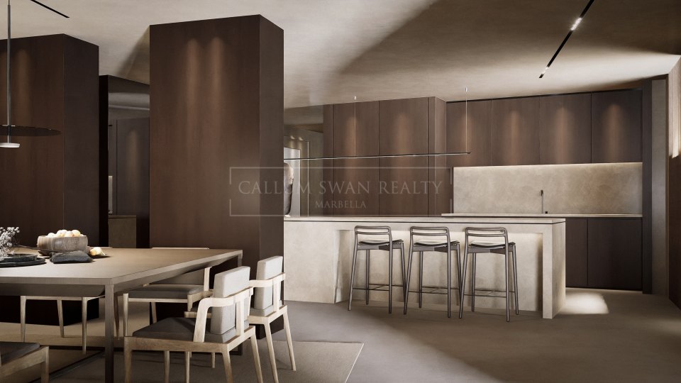 Nueva Andalucia, Villa moderna en construcción en el Valle del Golf de Nueva Andalucía