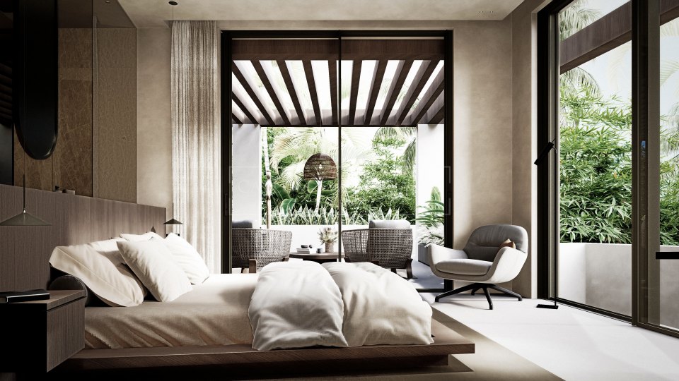 Nueva Andalucia, Villa moderna en construcción en el Valle del Golf de Nueva Andalucía