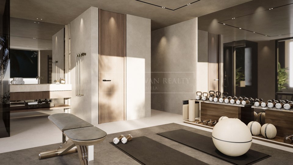 Nueva Andalucia, Villa moderna en construcción en el Valle del Golf de Nueva Andalucía