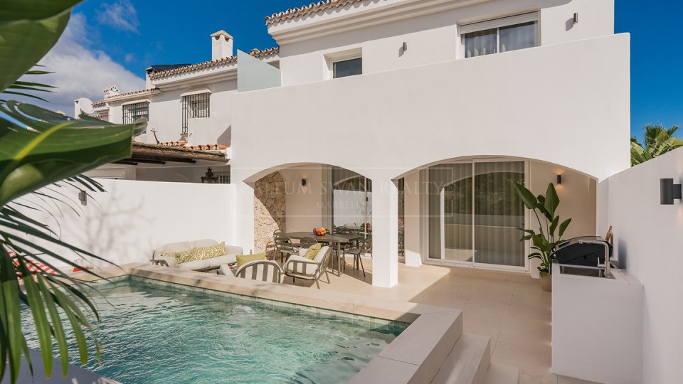 San Pedro de Alcantara, Maison familiale en bord de mer à San Pedro Beach, à distance de marche de la plage et des commodités