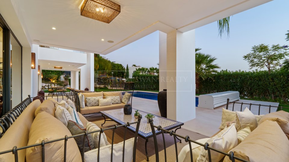 Nueva Andalucia, Contemporary Six-Bedroom Home in Marbella’s Golf Valley