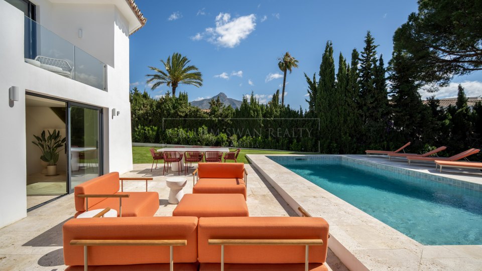 Nueva Andalucia, Charmante villa méditerranéenne avec vue sur La Concha à Nueva Andalucía