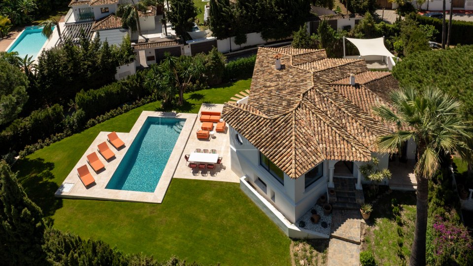 Nueva Andalucia, Charmante villa méditerranéenne avec vue sur La Concha à Nueva Andalucía