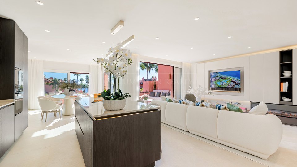 Estepona, Penthouse spacieux en bord de mer à Cabo Bermejo, Estepona