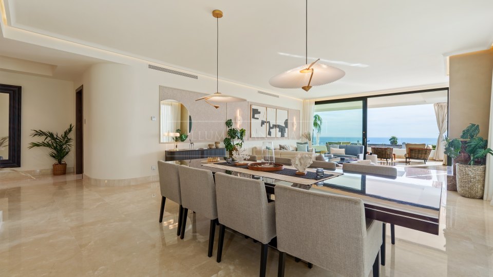 Marbella Golden Mile, Spacious Ground Floor Duplex with Sea Views in Reserva de Sierra Blanca