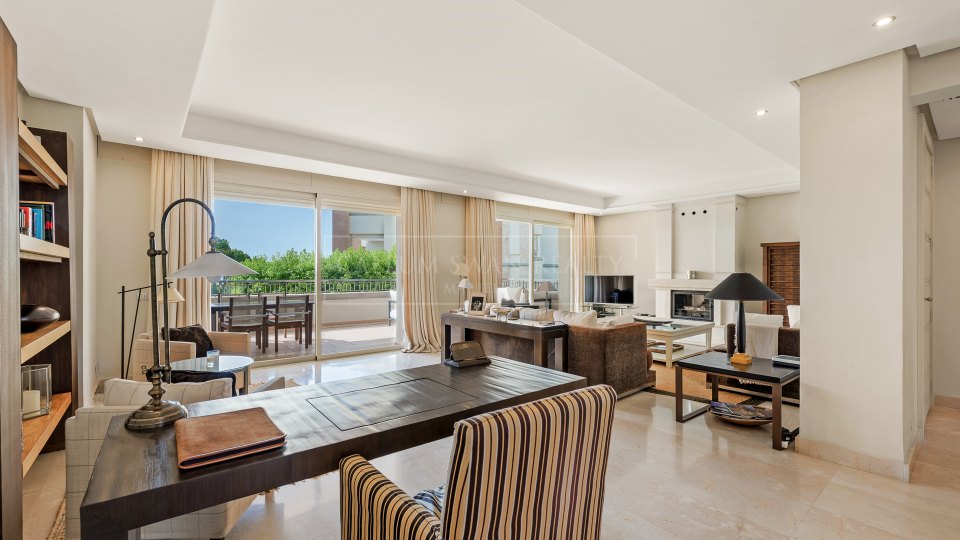 Marbella Golden Mile, Appartement de trois chambres à La Trinidad avec vue sur la mer sur le Golden Mile de Marbella