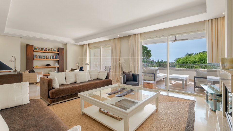 Marbella Golden Mile, Appartement de trois chambres à La Trinidad avec vue sur la mer sur le Golden Mile de Marbella
