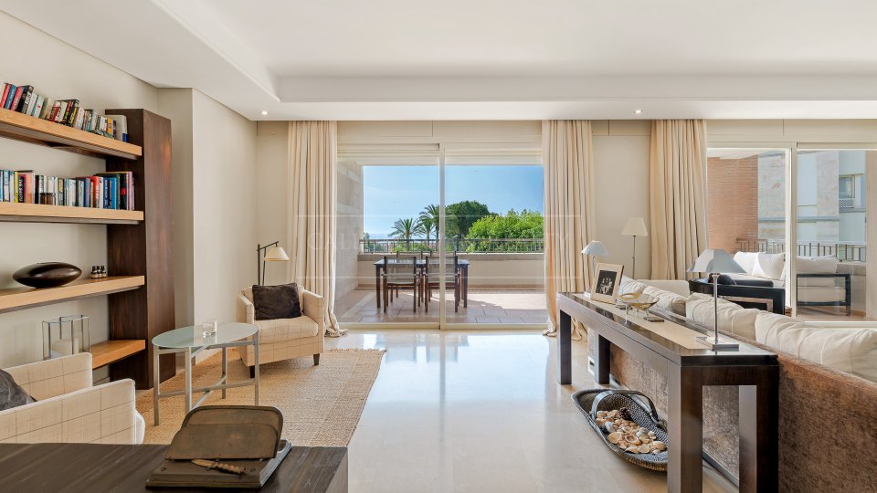 Marbella Golden Mile, Appartement de trois chambres à La Trinidad avec vue sur la mer sur le Golden Mile de Marbella
